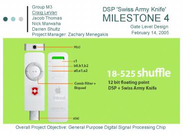 Potential Swiss Army Knife  Applications