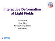 Interactive Deformation of Light Fields