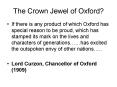 The Crown Jewel of Oxford PowerPoint PPT Presentation