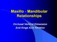 Maxillo Mandibular Relationships PowerPoint PPT Presentation