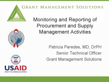 Patricia Paredes, MD, DrPH