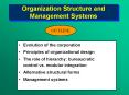 Organization Structure and Management Systems PowerPoint PPT Presentation