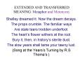 EXTENDED AND TRANSFERRED MEANING :Metaphor and Metonymy PowerPoint PPT Presentation