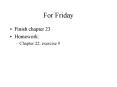 For Friday PowerPoint PPT Presentation