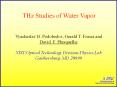 THz Studies of Water Vapor PowerPoint PPT Presentation