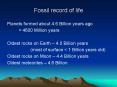 Fossil record of life PowerPoint PPT Presentation