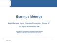 Erasmus Mundus PowerPoint PPT Presentation