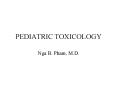 PEDIATRIC TOXICOLOGY PowerPoint PPT Presentation