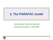 2. The PARAFAC model