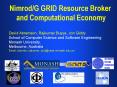 NimrodG GRID Resource Broker and Computational Economy PowerPoint PPT Presentation