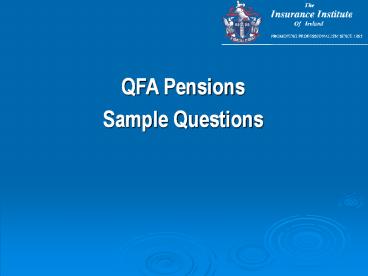 QFA Pensions
