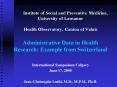 Institute of Social and Preventive Medicine, University of Lausanne Health Observatory, Canton of Va PowerPoint PPT Presentation