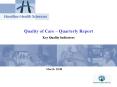 Quality of Care Quarterly Report PowerPoint PPT Presentation