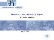 Quality of Care Quarterly Report