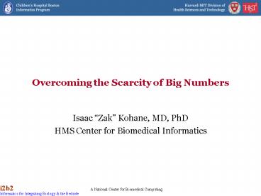 Overcoming the Scarcity of Big Numbers