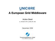A European Grid Middleware