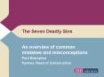 The Seven Deadly Sins PowerPoint PPT Presentation