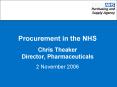 Procurement in the NHS PowerPoint PPT Presentation