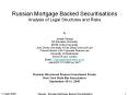 Russian Mortgage Backed Securitisations PowerPoint PPT Presentation