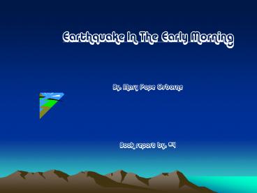 Earthquake In The Early Morning