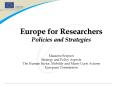 Europe for Researchers Policies and Strategies Massimo Serpieri Strategy and Policy Aspects The Huma PowerPoint PPT Presentation