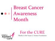Breast Cancer Awareness Month