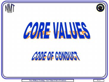 CODE OF CONDUCT