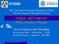 New York State Emergency Management Office Federal Emergency Management Agency FEMA1857DRNY Public A PowerPoint PPT Presentation