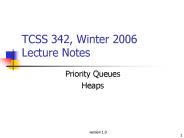 TCSS 342, Winter 2006 Lecture Notes