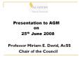 Presentation to AGM   on PowerPoint PPT Presentation