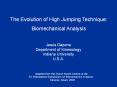 The Evolution of High Jumping Technique: PowerPoint PPT Presentation