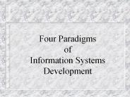 Four Paradigms