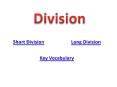 Division PowerPoint PPT Presentation