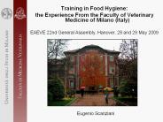 Training in Food Hygiene: