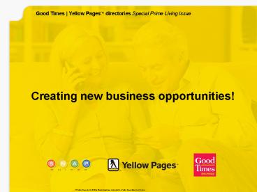 Creating new business opportunities