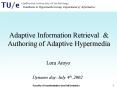 Adaptive Information Retrieval PowerPoint PPT Presentation