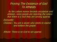 Proving The Existence of God To Atheists PowerPoint PPT Presentation