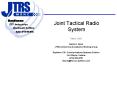 Joint Tactical Radio System PowerPoint PPT Presentation