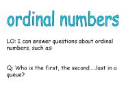 ordinal numbers