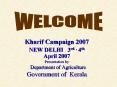 Kharif Campaign 2007 PowerPoint PPT Presentation
