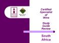 Certified Specialist of Wine Study Guide Review PowerPoint PPT Presentation
