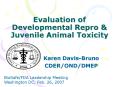 Evaluation of Developmental Repro PowerPoint PPT Presentation