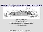 MAP ReAnalysis with IFSARPEGEALADIN