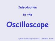 Introduction  to the  Oscilloscope