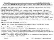 IEEE 802.15 subject