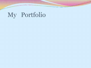 My Portfolio