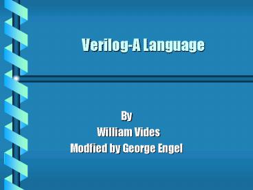 VerilogA Language