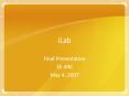 iLab PowerPoint PPT Presentation