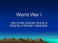 World War I PowerPoint PPT Presentation