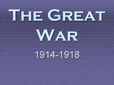 The Great War